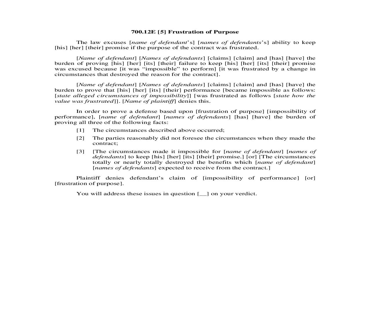 700.12E. [5] Frustration of Purpose | Pdf Docx | Illinois_JI